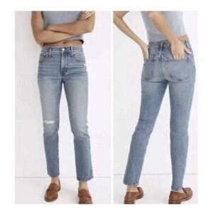 Madewell The Mid-Rise Perfect Vintage Jean Ainsdale Wash Knee-Rip Size 29 ND511